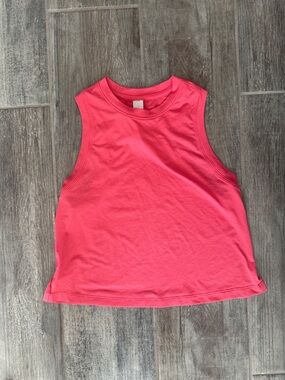 Sleeveless Rib Tank Top - Pink